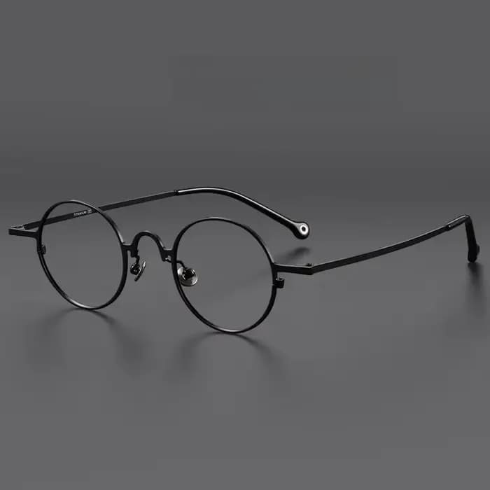 FIRADA mode confortable lunettes rondes Vintage luxe lunettes en titane optique lunettes de Prescrip
