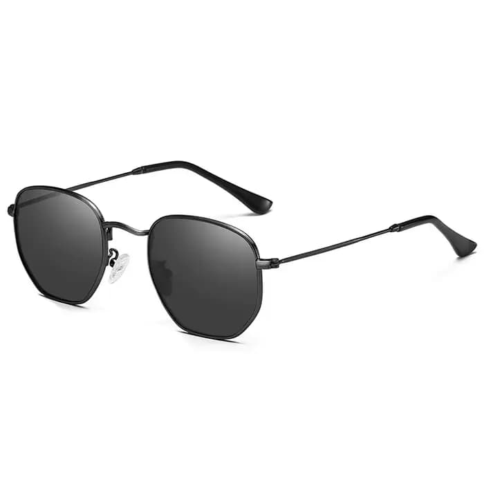 Lunettes de soleil polarisées hexagonales pour hommes et femmes, lunettes de soleil polygonales carr