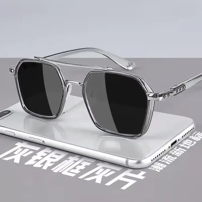 Lunettes de soleil tendance pour hommes, lunettes de soleil professionnelles jour et nuit pour condu