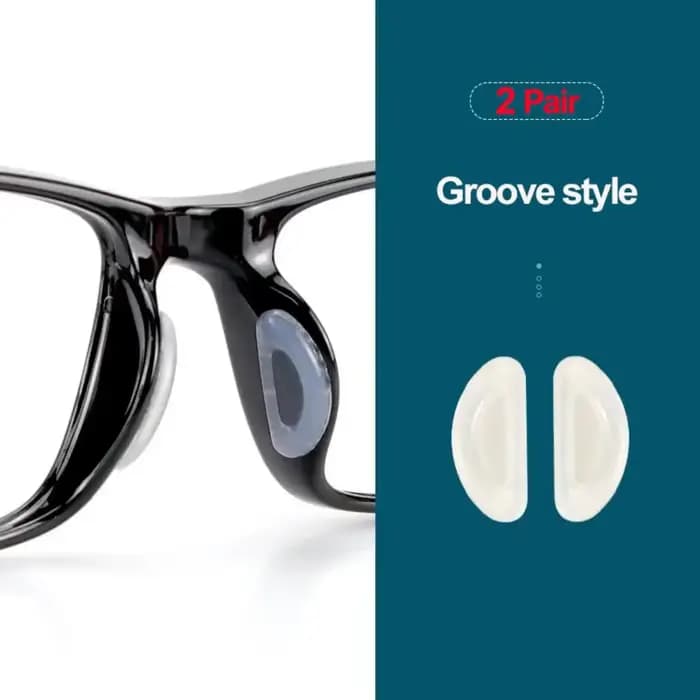 Coussinets adhésifs pour lunettes, 2/5 paires/packs, coussinets de nez antidérapants en silicone pou