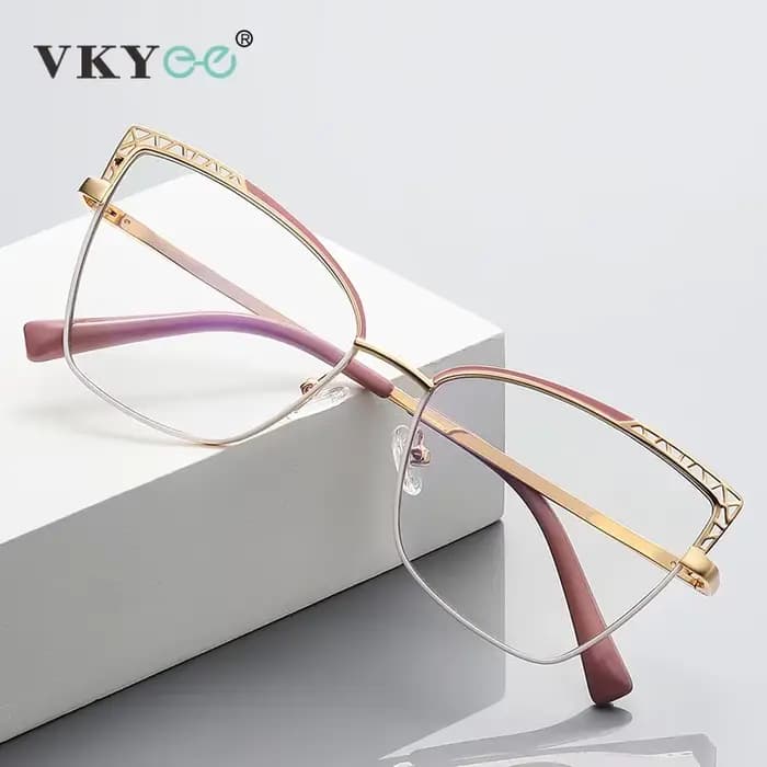 VICKY mode cadre optique marque Design femmes lunettes peuvent personnalisés Prescription Anti-lumiè