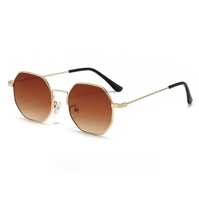 Lunettes classiques en métal pour hommes, monture géométrique argentée, à la mode, pour cyclisme en 