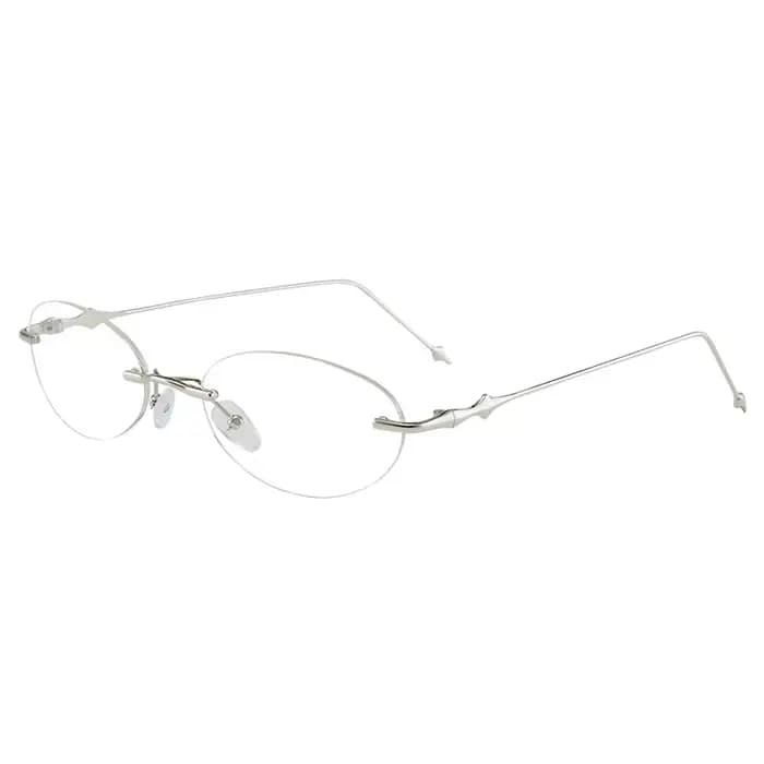 Lunettes de soleil photochromiques ultra-légères et tendance, nouvelle monture ovale sans cadre de l