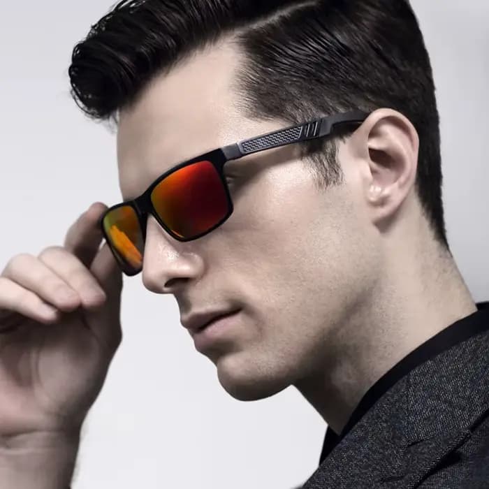VEITHDIA-Lunettes de soleil polarisées en aluminium pour homme, verres miroir, UV400, sport, pêche e