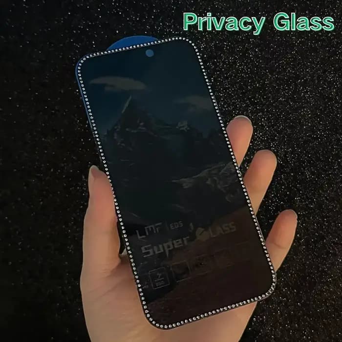 Verre trempé de luxe à paillettes diamant pour iPhone 17 Pro Max 17 pro 17air avec strass protecteur