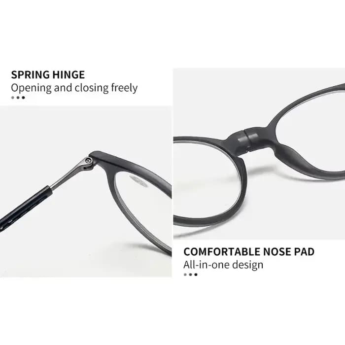 Lunettes de lecture TR90 à col suspendu pour hommes et femmes, Anti-lumière bleue, portables, ultral