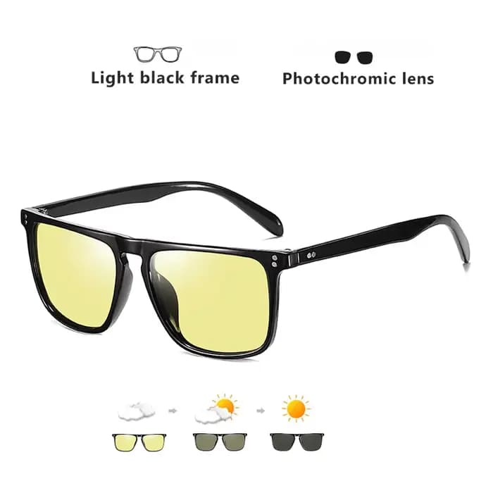 Lunettes de soleil à changement de lumière bleue, Design à Micro-Rivet pour la conduite et l'évasion