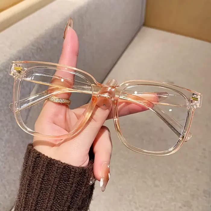 Lunettes d'ordinateur rétro anti-lumière bleue, monture en corne, en matériau PC, pour usage quotidi