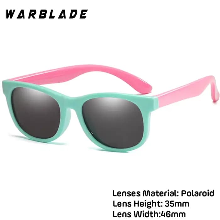 WarBlade nouveaux enfants lunettes de soleil polarisées TR90 garçons filles lunettes de soleil Silic