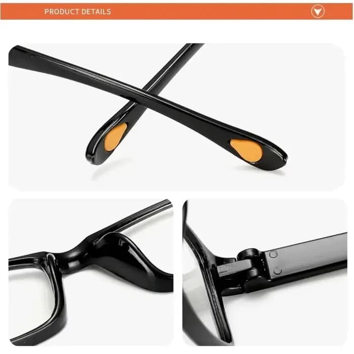 Lunettes de lecture Anti-lumière bleue, monture noire épaisse, lunettes portables pour presbytie + 1