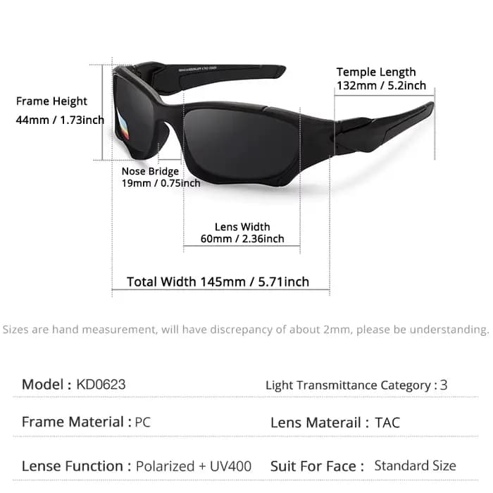 KDEAM-Lunettes de soleil polarisées pour homme et femme, accessoire de marque pour la conduite et le