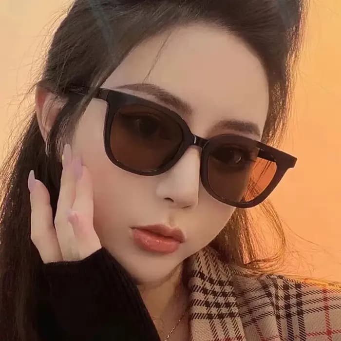 Lunettes de soleil rectangulaires vintage noires pour hommes et femmes, monture PC, verres carrés, p