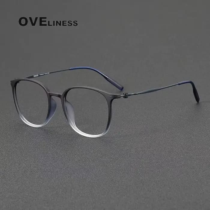 2025 Vintage acétate titane lunettes cadre hommes lunettes rondes cadre femmes marque de luxe lunett
