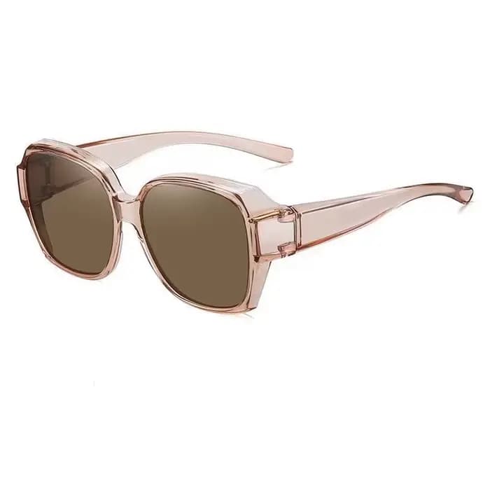 Lunettes de soleil polarisées rondes à la mode, couverture sur myopie, lunettes de Prescription port