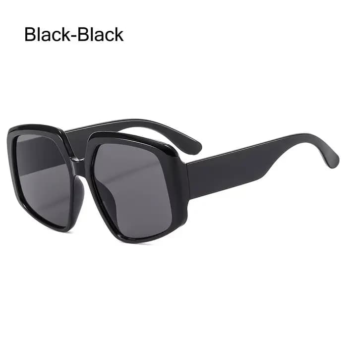 Grandes lunettes de soleil carrées vintage pour femmes, lunettes de soleil respirantes dégradées mar