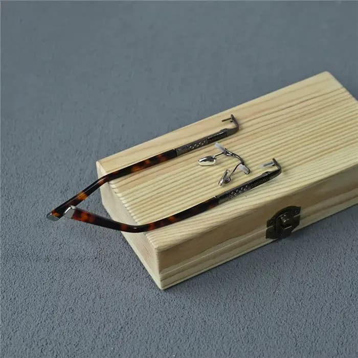 Janvancy-Lunettes sans monture pour hommes, verres trempés pour plusieurs formes