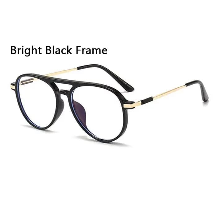 Nouveau Mode Rétro Femmes Hommes Double Pont Fini Myopie Lunettes Myope Myope Lunettes Pilote 12 Cou
