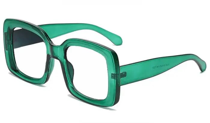 Lunettes carrées vertes vintage pour femmes, lunettes de lecture, blocage de la lumière bleue, montu