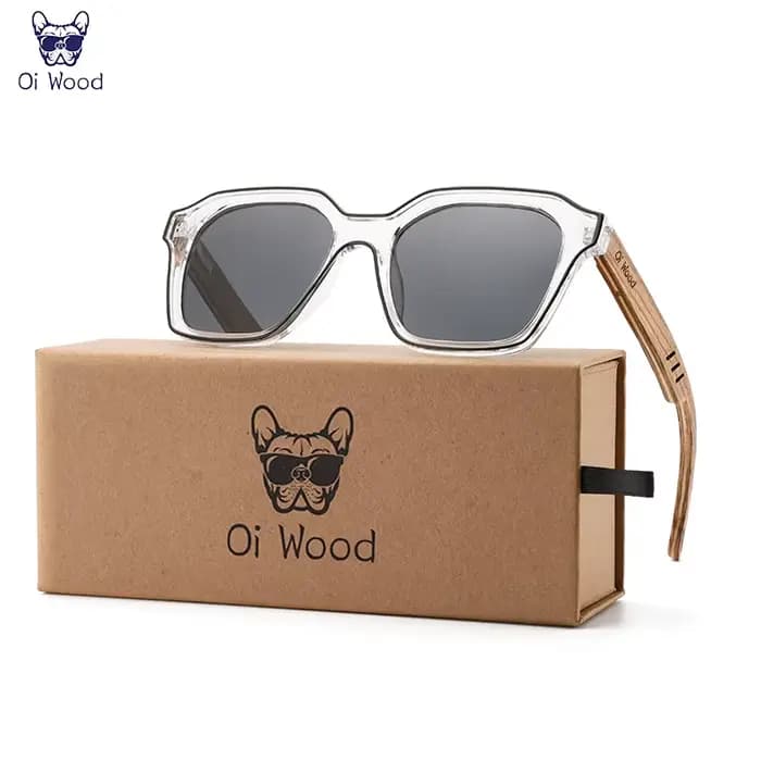 Oi bois lunettes de soleil femmes concepteur de mode lunettes de soleil polarisées hommes marque de 