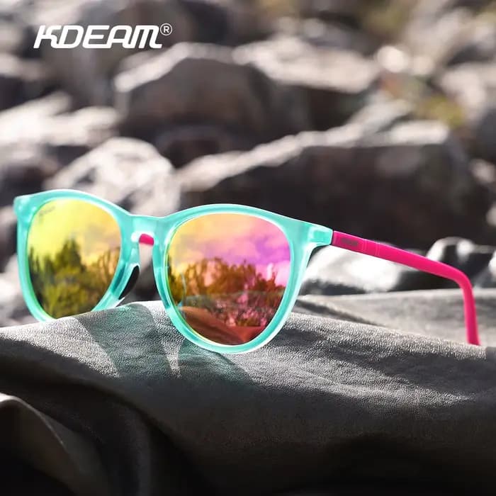 KDEAM rétro ovale lunettes de soleil femmes lunettes polarisées Vinatge taille moyenne doux et antid