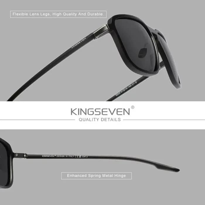 KINGSEVEN Lunettes de soleil polarisées classiques pour hommes et femmes, pour la conduite, protecti