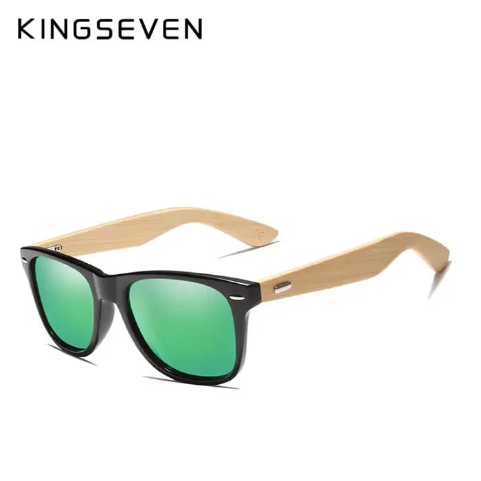 Lunettes de soleil en bambou hommes et femmes tout en KINGSEVEN DESIGN lunettes de soleil polarisées