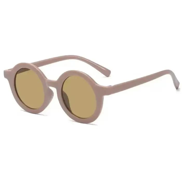 Lunettes de soleil rondes rétro pour enfants, lunettes de dessin animé pour garçons et filles, nuanc