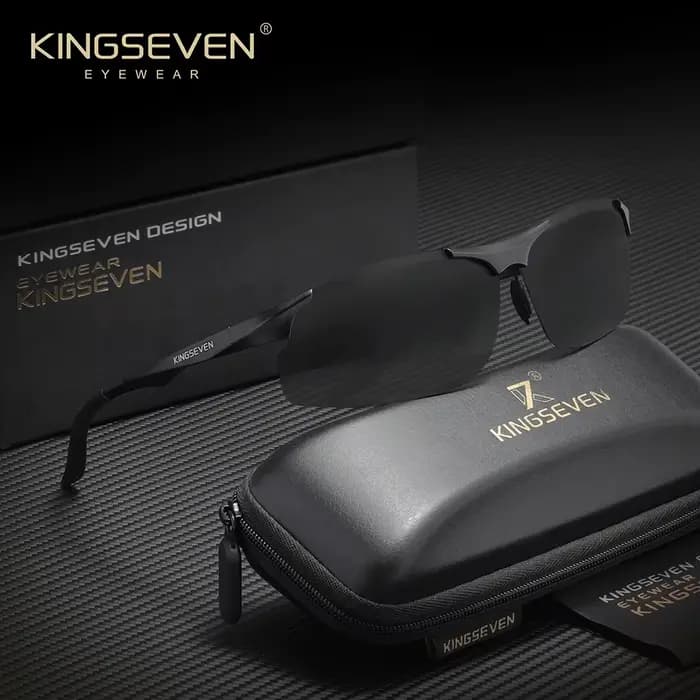 Lunettes de soleil KINGSEVEN en aluminium pour hommes, verres polarisés miroir, lunettes de sport te