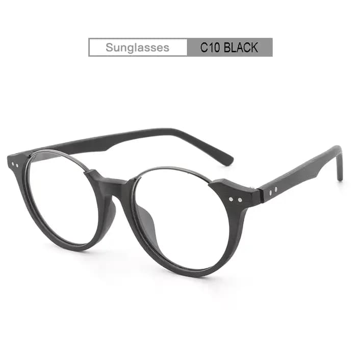 Lunettes de soleil en bois uni pour hommes et femmes, myopie, monture en bois, verres transparents, 
