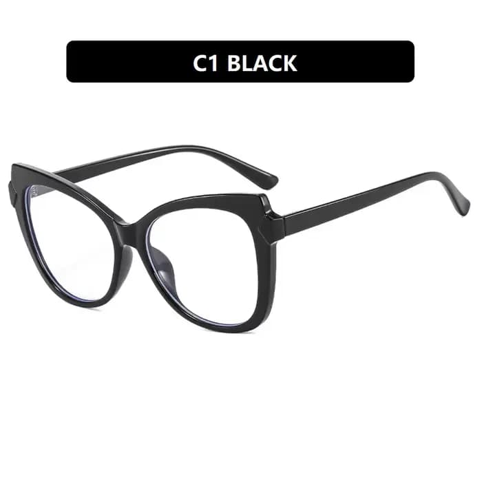 Lunettes pour femmes Tendance 2026 Monture œil de chat Miroir plat TR90 Anti-lumière bleue Lunettes 