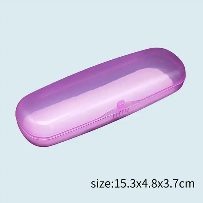 Étui à Lunettes Transparent en Plastique, Boîte de Rangement, Simple, Portable, Étudiants, Couvertur