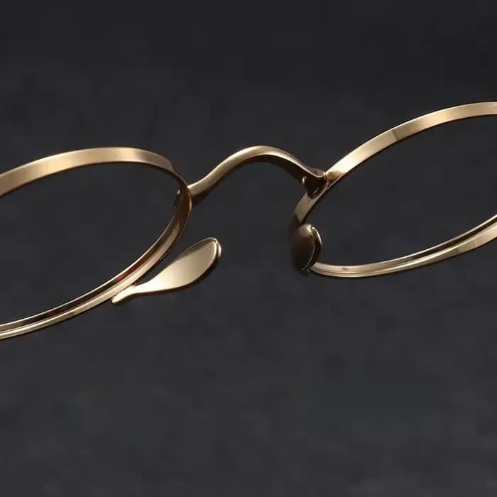 YIMARUILI Ultra-léger pur titane large bord rétro rond monture de lunettes myopie Prescription lunet