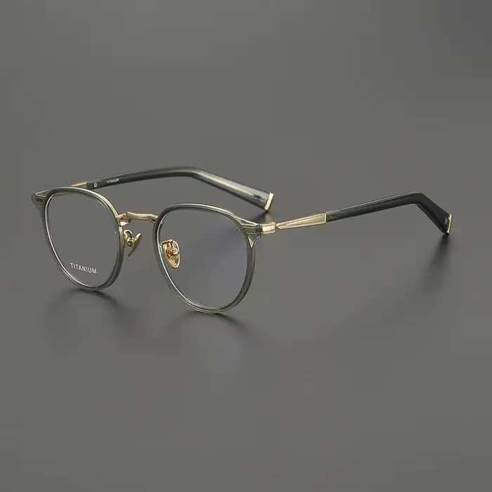 Lunettes ovales Vintage japonaises pour hommes et femmes, monture en acétate de titane, ultralégères