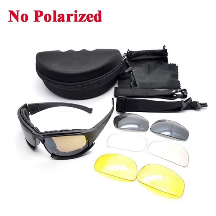 Lunettes tactiques polarisées X7/C5, lunettes de soleil pour hommes, lunettes de tir, de chasse, de 