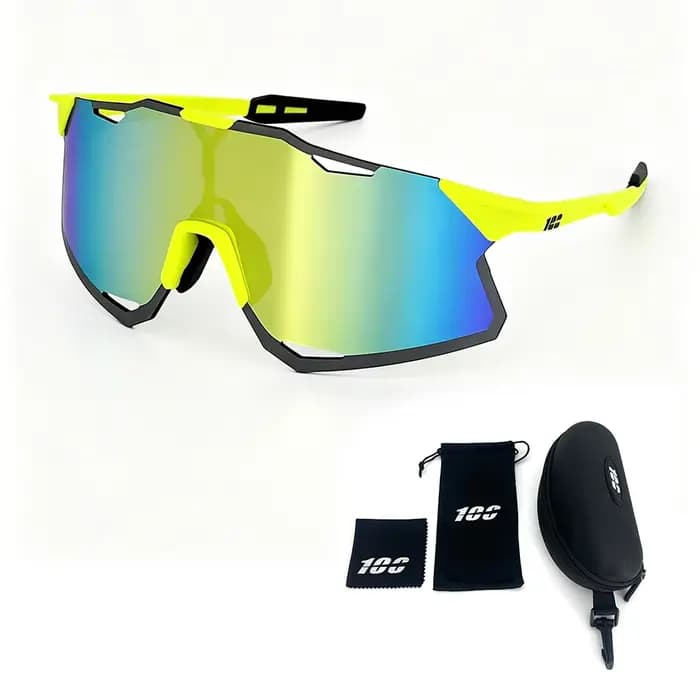 Lunettes de cyclisme photochromiques avec étui, lunettes de soleil de sport pour hommes, lunettes de