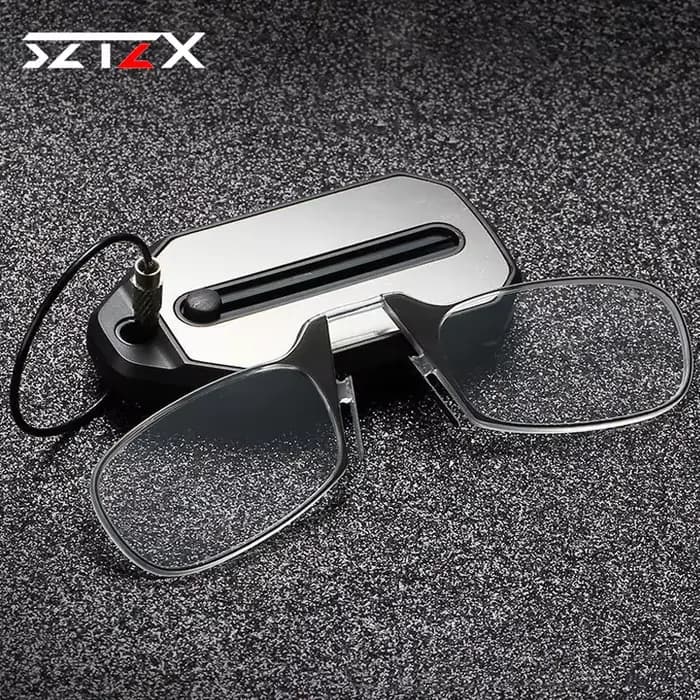 Lunettes de lecture à clipser pour le nez, pliables, ultralégères, porte-clés, pour hommes et femmes
