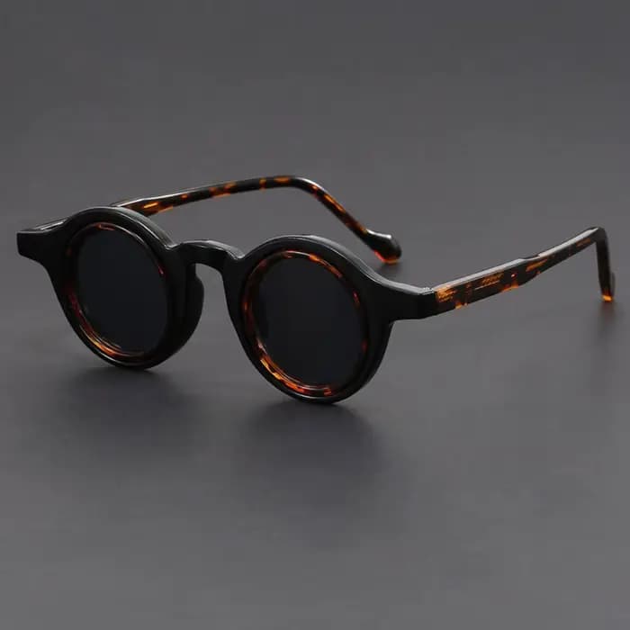 Lunettes de soleil rétro à petite monture pour hommes et femmes, lunettes rondes Steampunk, Y2K Punk