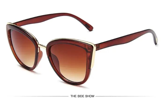 Samjune – lunettes de soleil œil de chat pour femmes, de luxe, Vintage, dégradé, rétro, lunettes de 