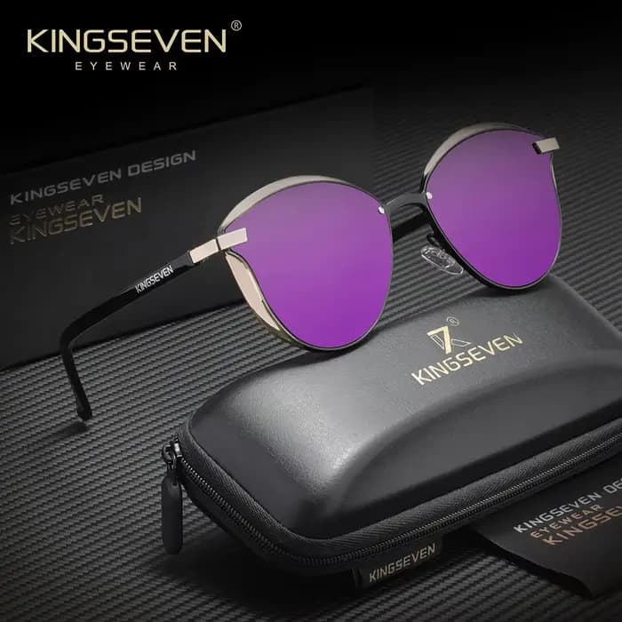 KINGSEVEN – lunettes de soleil polarisées UV400 pour femmes, style œil de chat, pour loisirs et voya