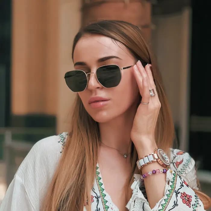 ZENOTTIC Lunettes de soleil polarisées à géométrie hexagonale tendance pour hommes et femmes, lunett