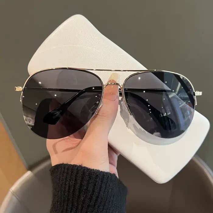 Nouveau Vintage pilote lunettes De soleil femmes hommes marque lunettes De soleil rondes femme lunet