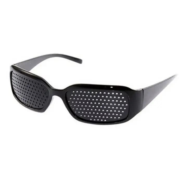 Lunettes à trous de pinhole tendance pour hommes et femmes, amélioration de la vue, correction de la