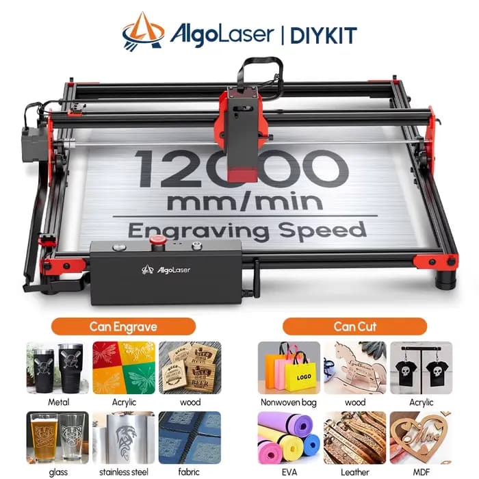AlgoLaser Kit de bricolage Laser maître graveur Cutter pour débutant 40*40 cm Table travail du bois 