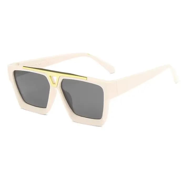Lettre V lunettes de soleil pour femmes hommes mode rétro cadre carré conduite noir UV400 lentille l
