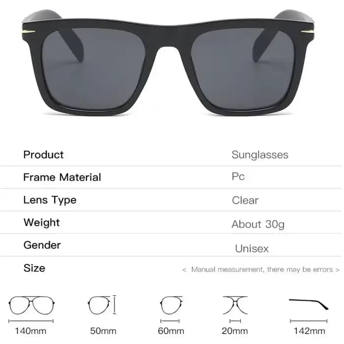 Lunettes de soleil carrées vintage pour hommes, anti-lumière bleue, nickel é de mode, nuances de con