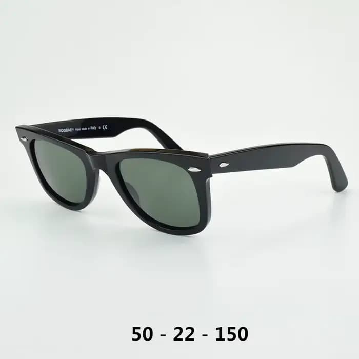 Lunettes de soleil inclinables classiques lentille en verre lunettes de soleil en acétate hommes R21