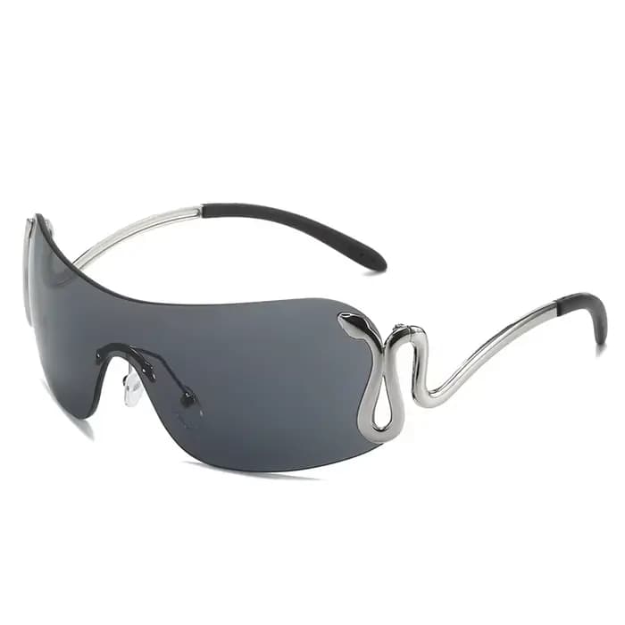 Lunettes de soleil sans monture Y2K pour femme et homme, style punk, de créateur, de sport, protecti