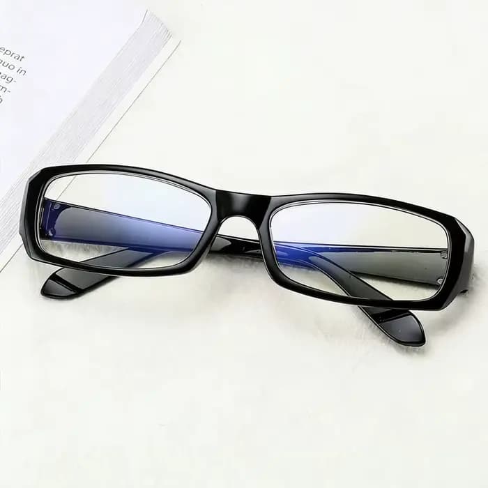 Lunettes carrées étroites en plastique rétro, style vintage, unisexe, légères, pour cosplay, pour fe