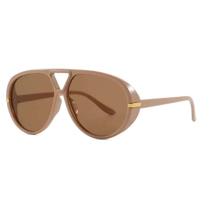 Lunettes de soleil ovales Orange à grande monture pour femmes, nouvelle mode, marque d'été, lunettes