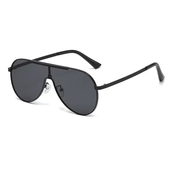 Lunettes de soleil pilote unisexes avec monture ovale pour hommes et femmes, à la mode et uniques, n